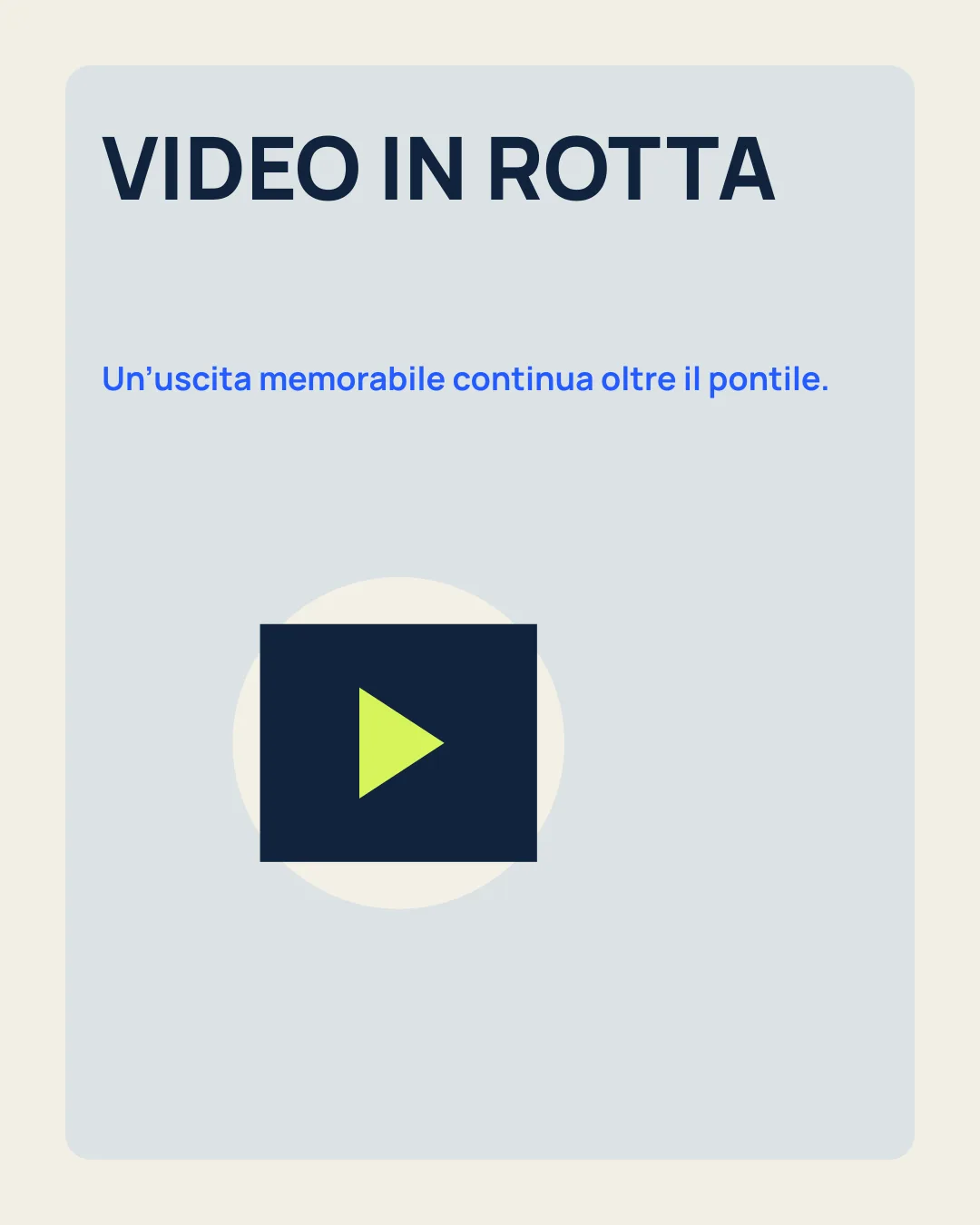 VIDEO IN ROTTA: Un’uscita memorabile continua oltre il pontile; icona video.