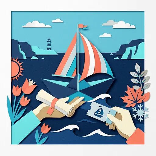 Illustrazione editoriale dedicata a: Voucher e biglietti regalo per gite in barca: come venderli tutto l'anno (non solo a Natale)