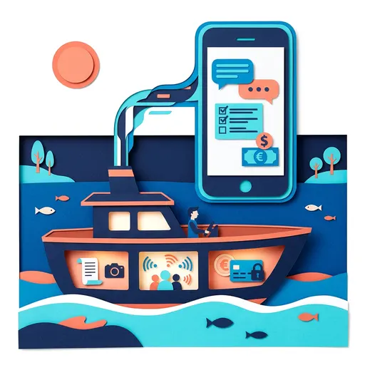Illustrazione editoriale dedicata a: WhatsApp Business per le gite in barca: come portare la chat alla prenotazione