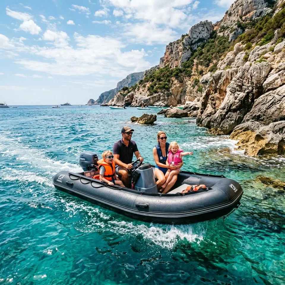 Gommone Blu 8m con watermark applicato dal server